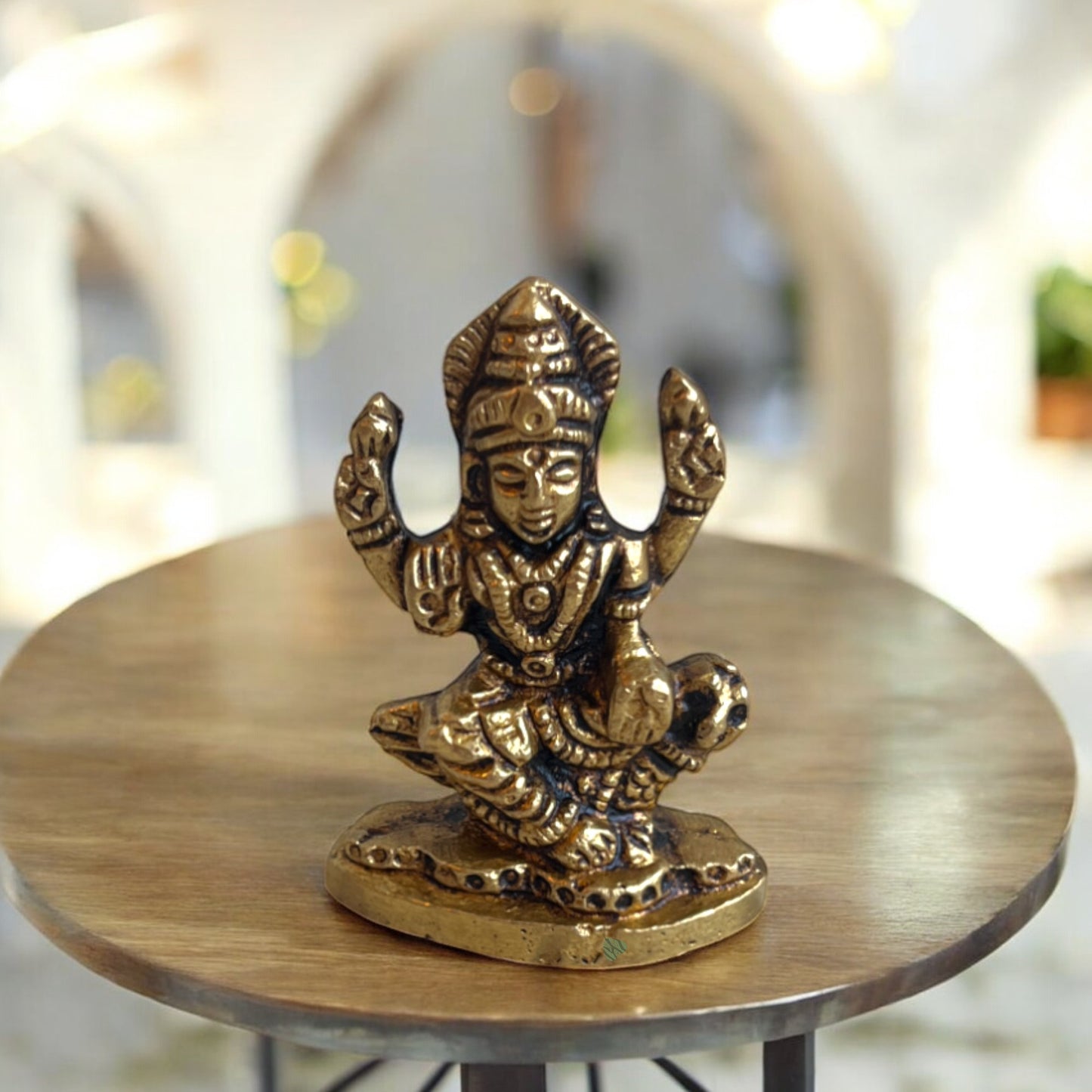 Shri Lakshmi Ganesha Idol Set | Made of Brass - 5.5 cm (h)