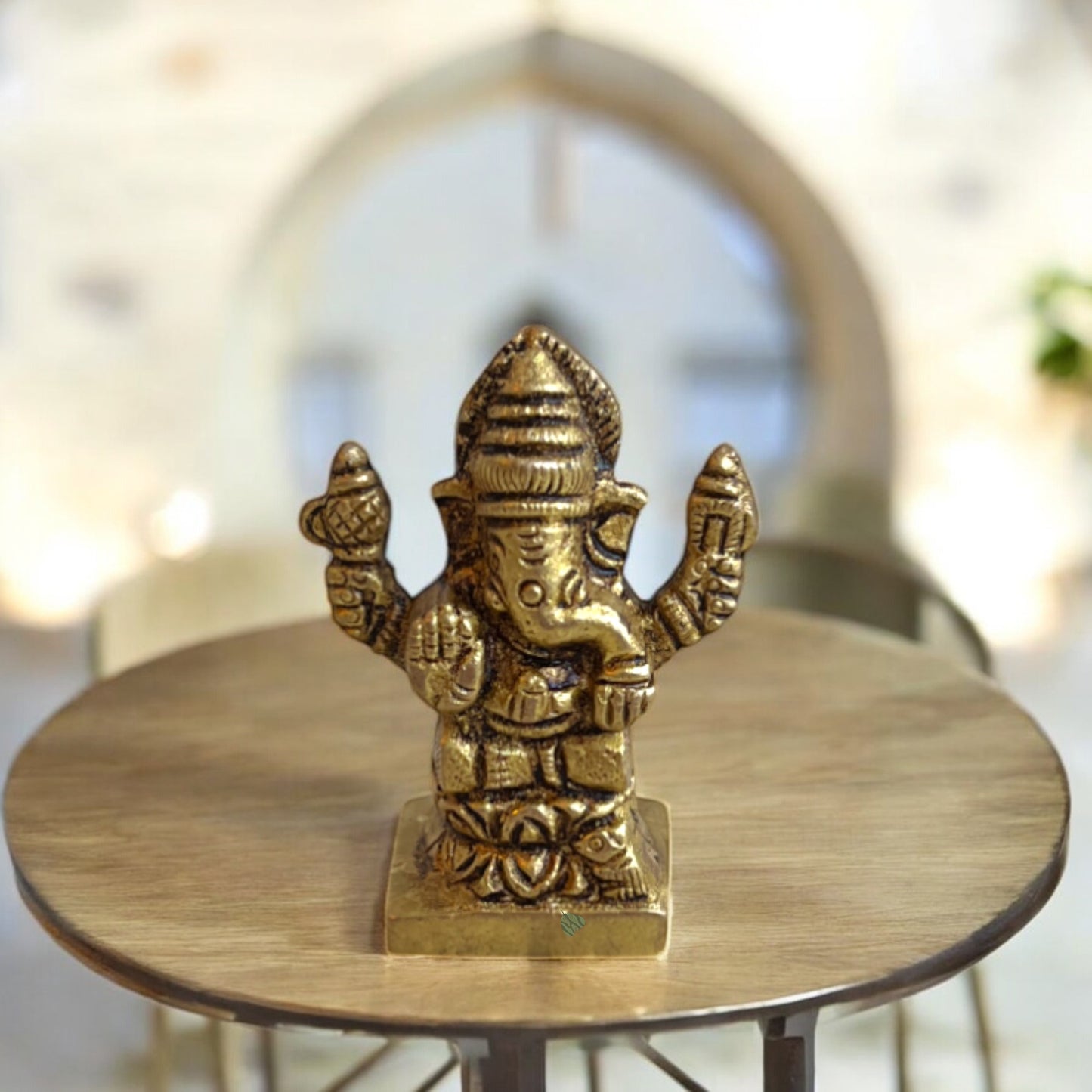 Lord Ganesha Brass Idol | 5.5cm