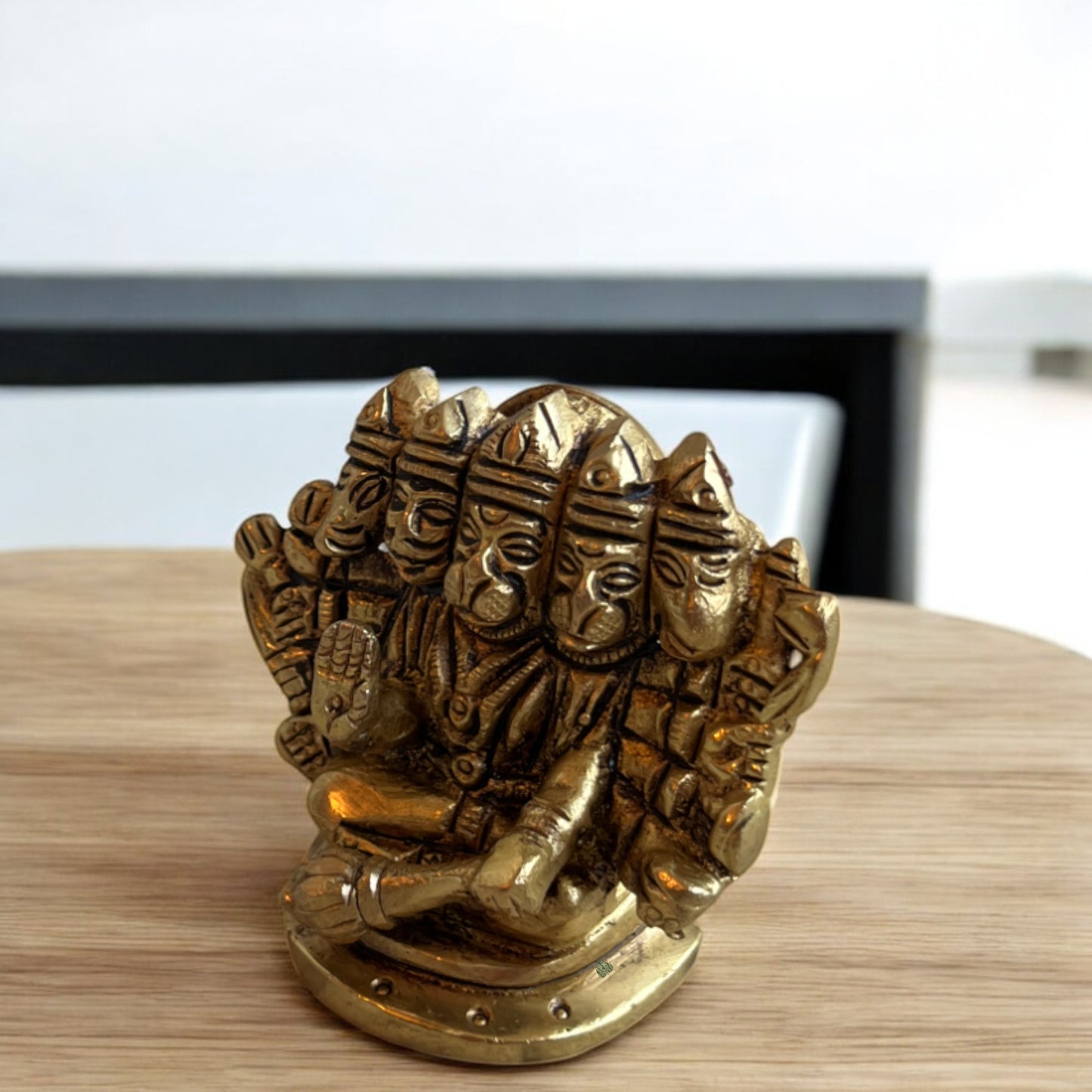 Panchmukhi Hanuman Idol, Brass Idol | 2in