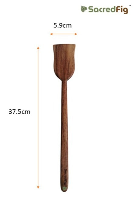 SacredFig Wooden Spatula Set| Neem Wood Set | Set of 8
