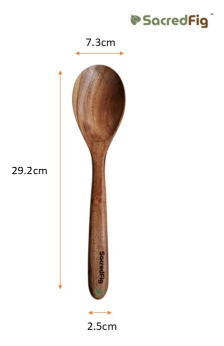 SacredFig Wooden Spatula Set| Neem Wood Set | Set of 8