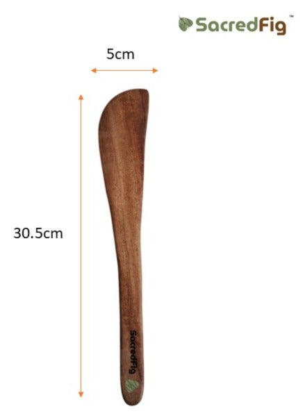 SacredFig Wooden Spatula Set| Neem Wood Set | Set of 8