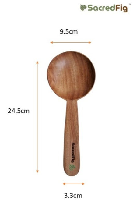 SacredFig Wooden Spatula Set| Neem Wood Set | Set of 8