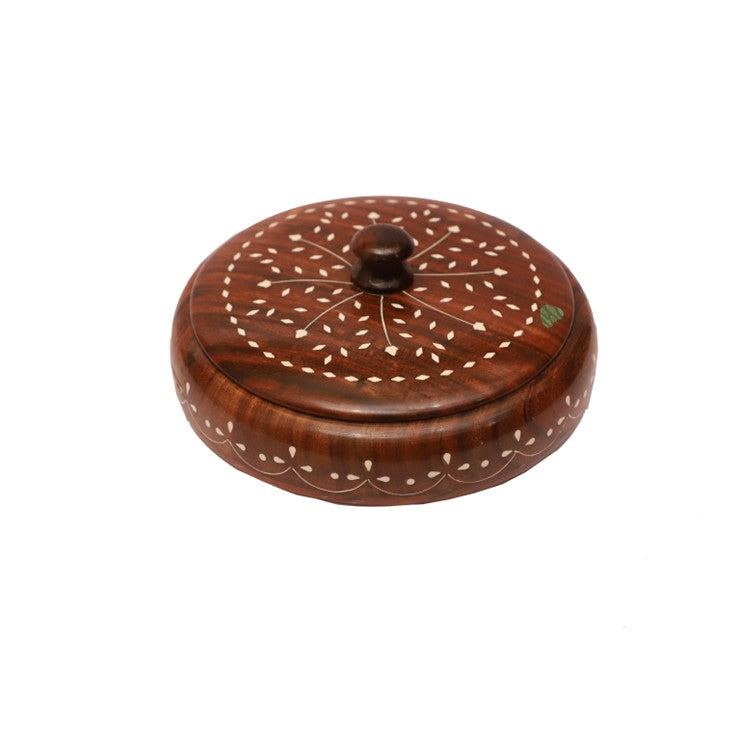 Premium Masala Box with Inlay Work | 9 in (d)