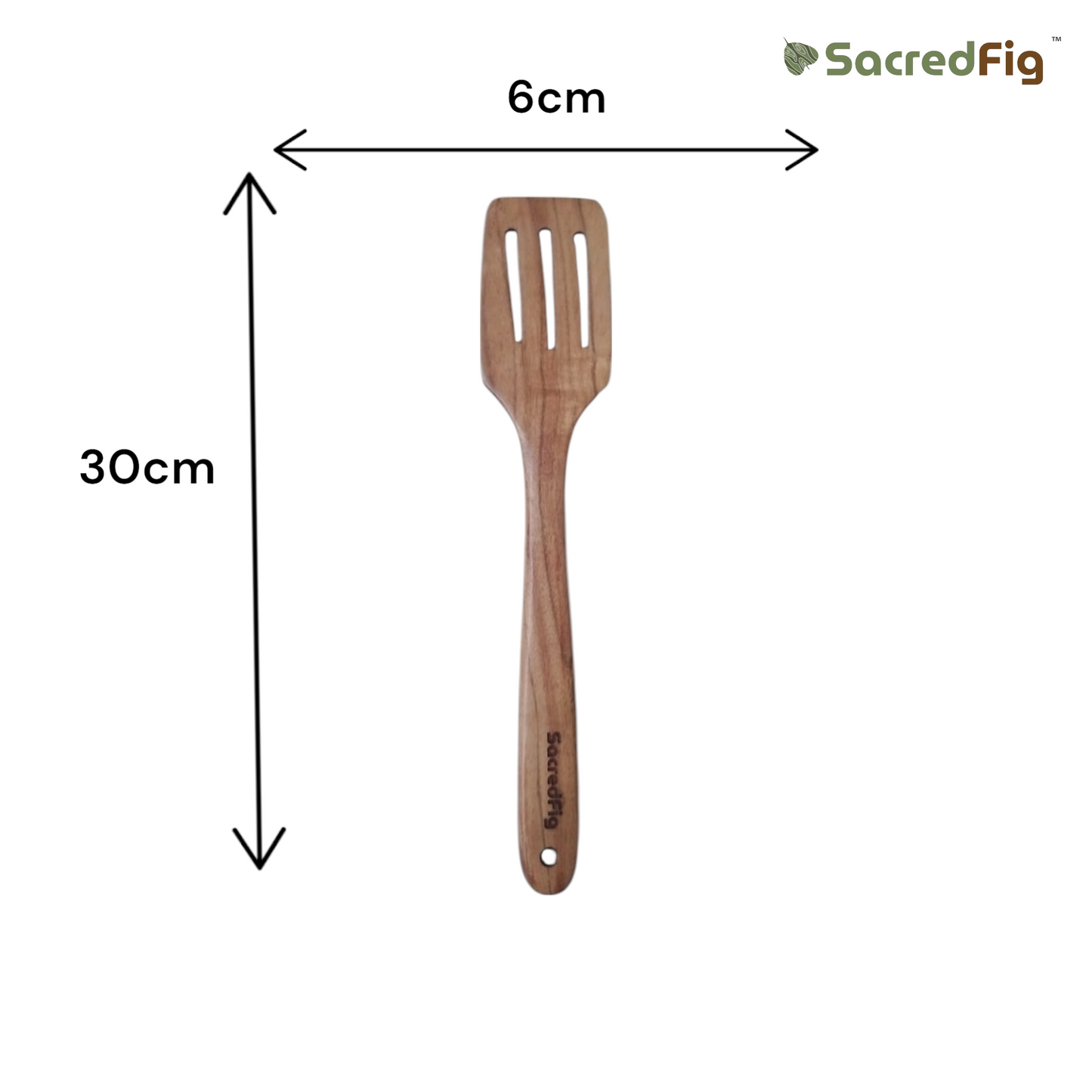 SacredFig Premium Acacia Wood Utensil Set – Set of 11 | Handcrafted Spatulas for Complete Kitchen Utility