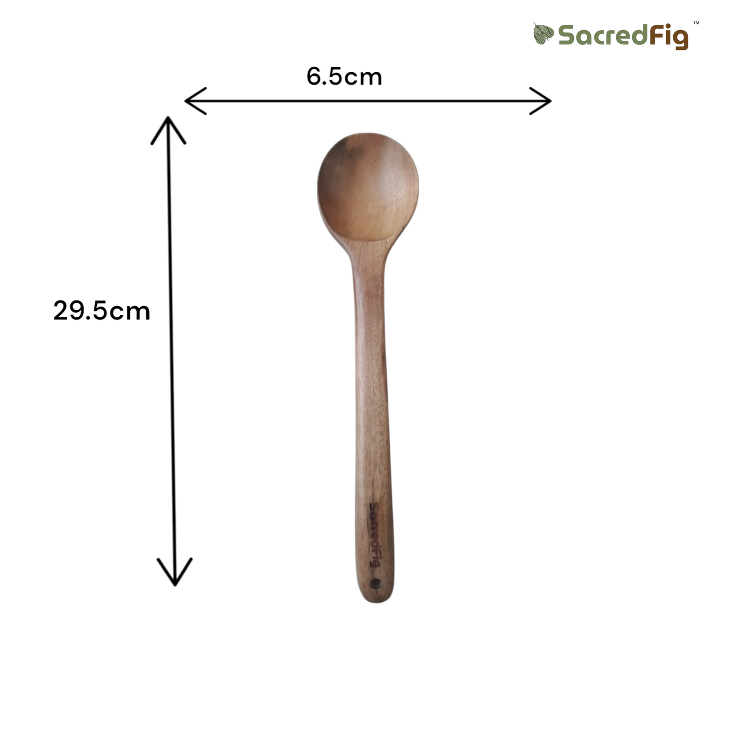 SacredFig Premium Acacia Wood Utensil Set – Set of 11 | Handcrafted Spatulas for Complete Kitchen Utility