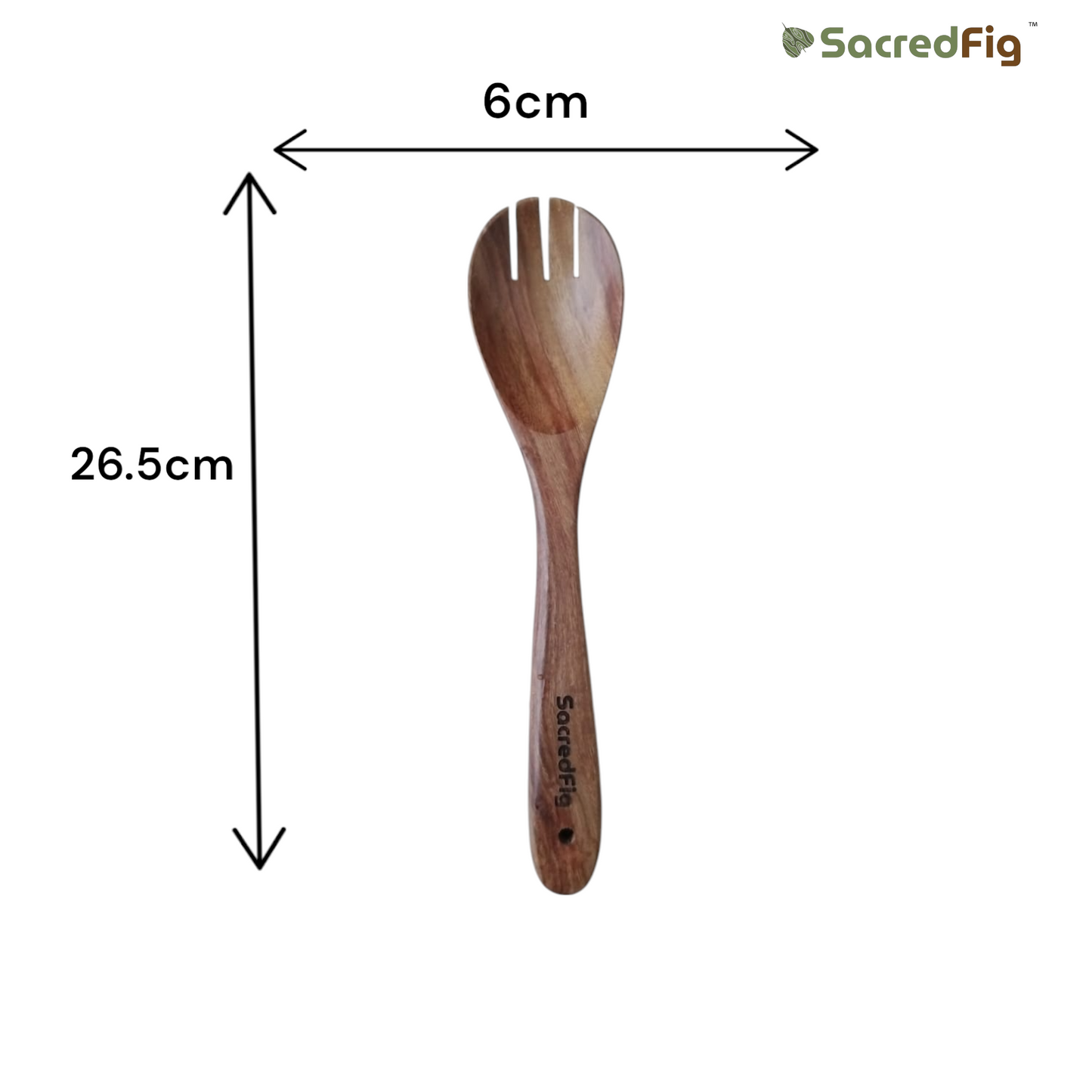 SacredFig Premium Acacia Wood Utensil Set – Set of 11 | Handcrafted Spatulas for Complete Kitchen Utility