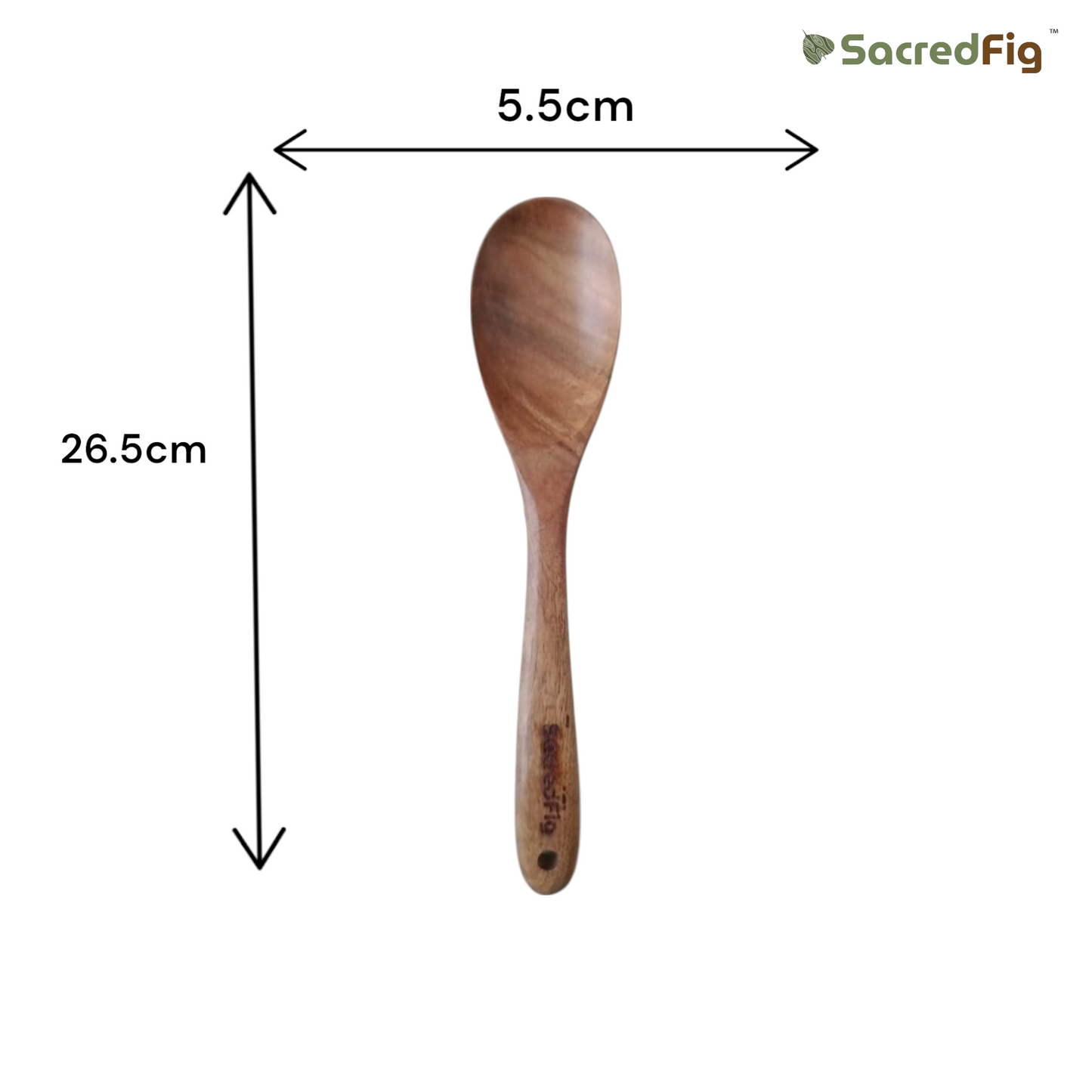 SacredFig Premium Acacia Wood Utensil Set – Set of 11 | Handcrafted Spatulas for Complete Kitchen Utility