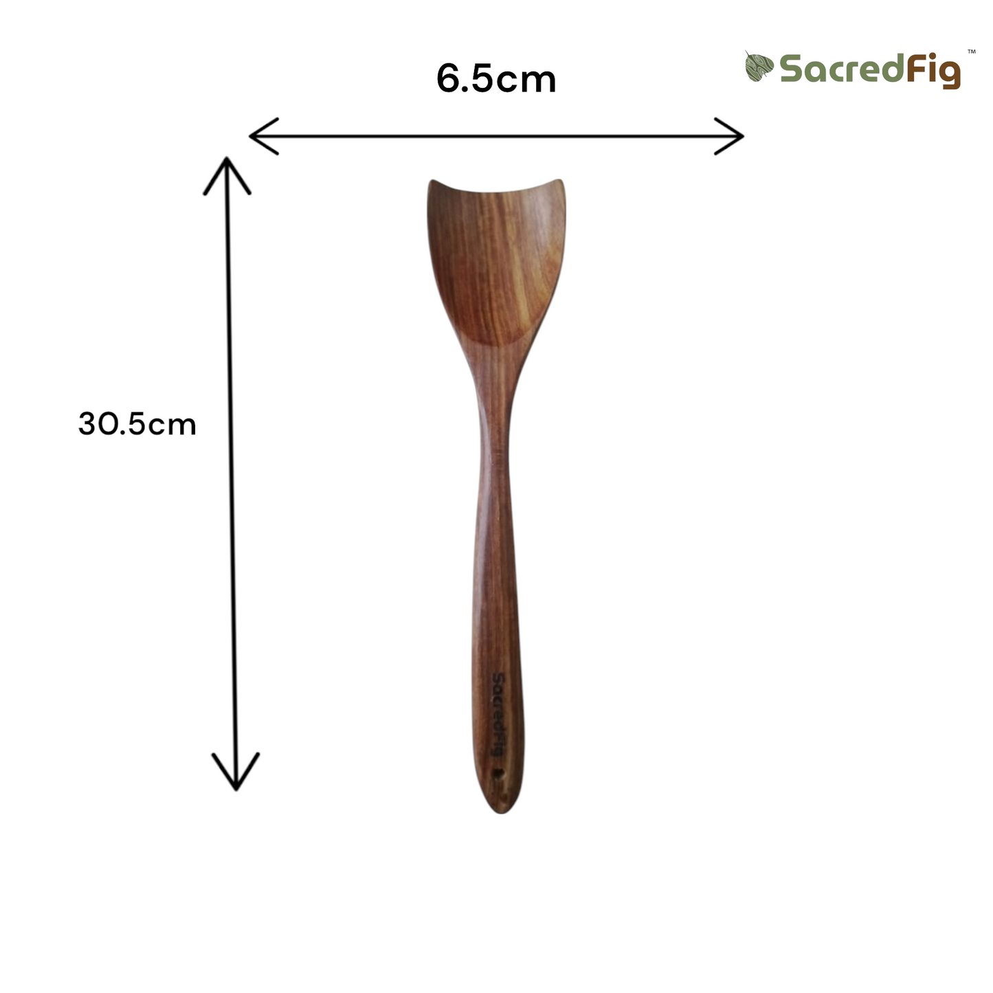 SacredFig Premium Acacia Wood Utensil Set – Set of 11 | Handcrafted Spatulas for Complete Kitchen Utility