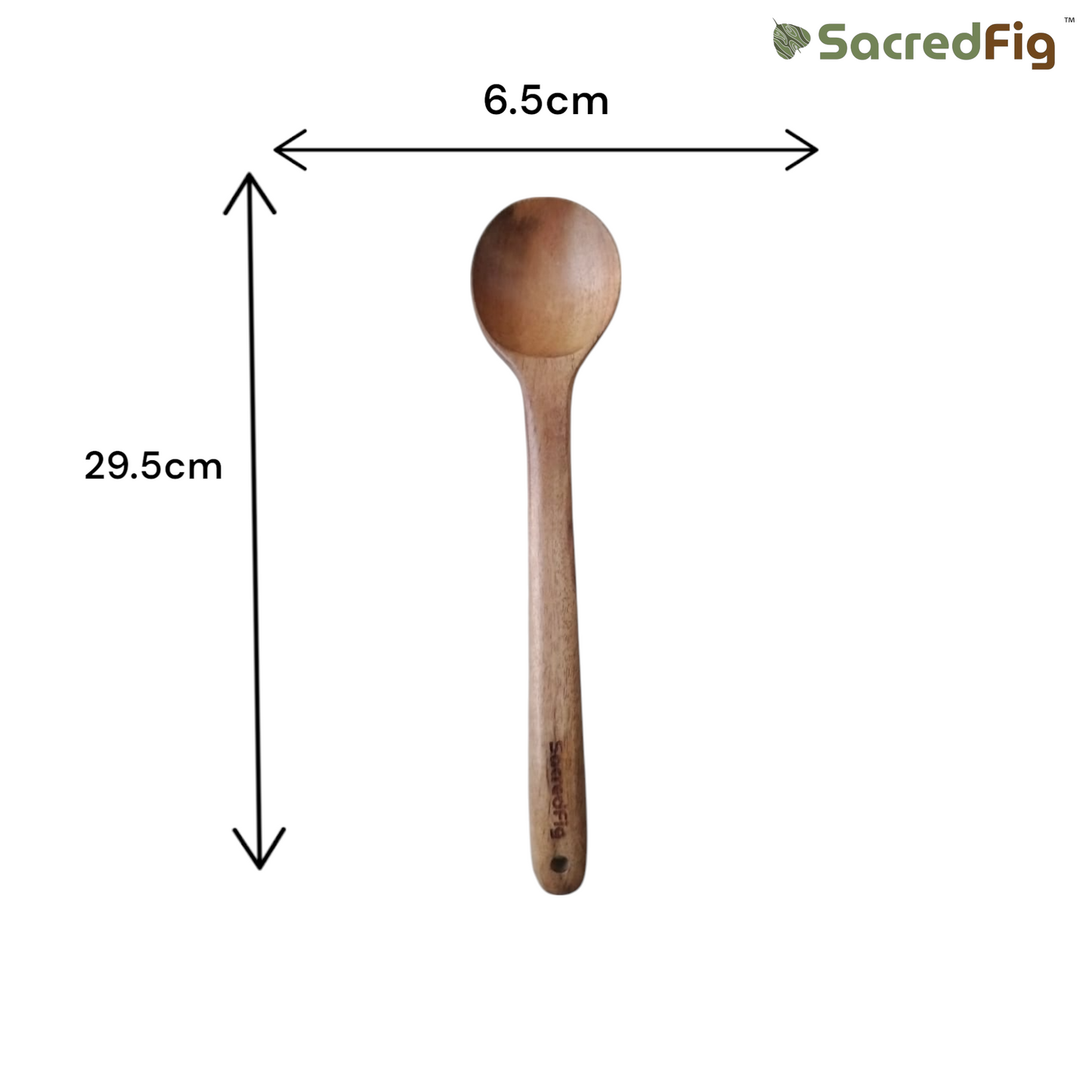 SacredFig Premium Acacia Wood Utensil Set – Set of 11 | Handcrafted Spatulas for Complete Kitchen Utility