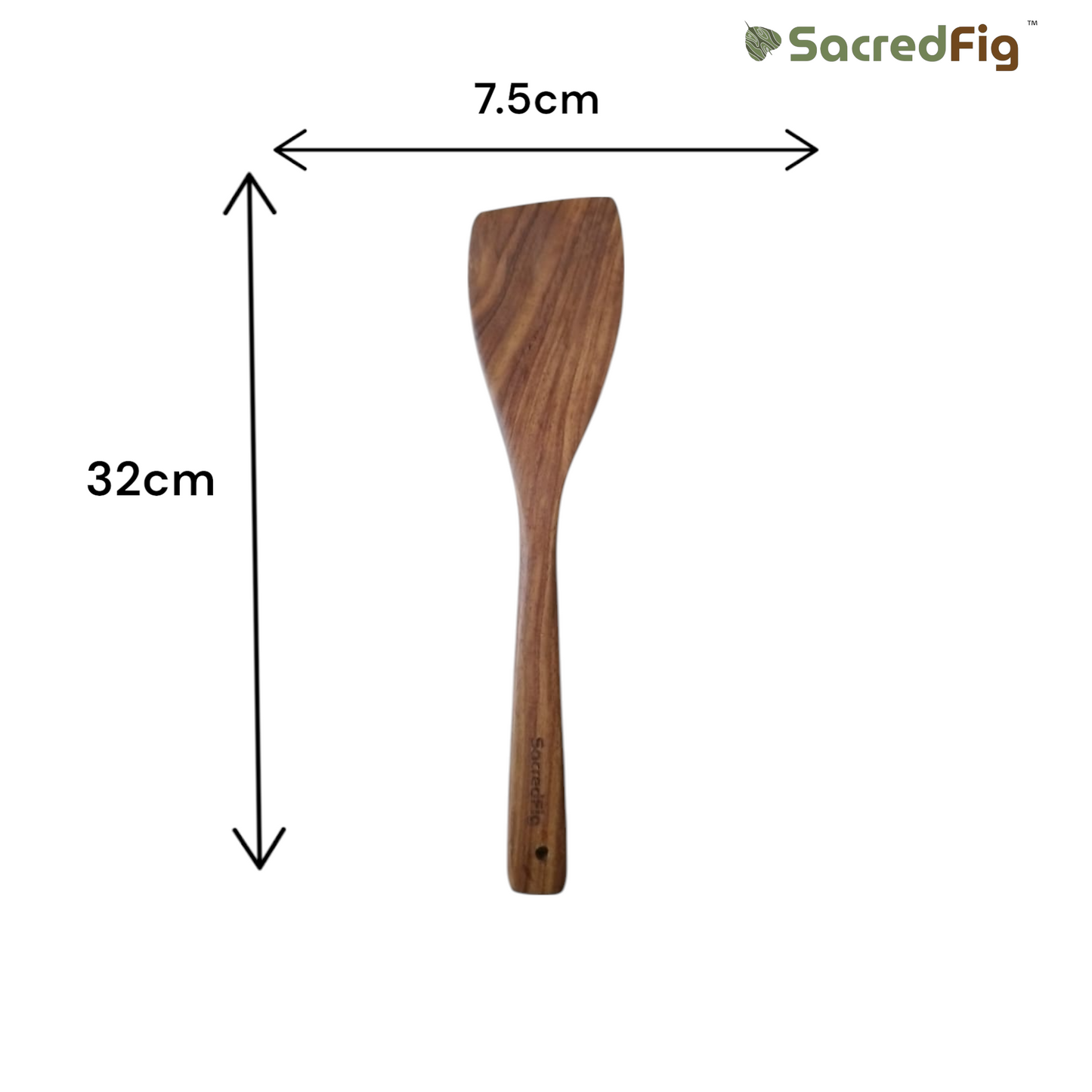 SacredFig Premium Acacia Wood Utensil Set – Set of 11 | Handcrafted Spatulas for Complete Kitchen Utility
