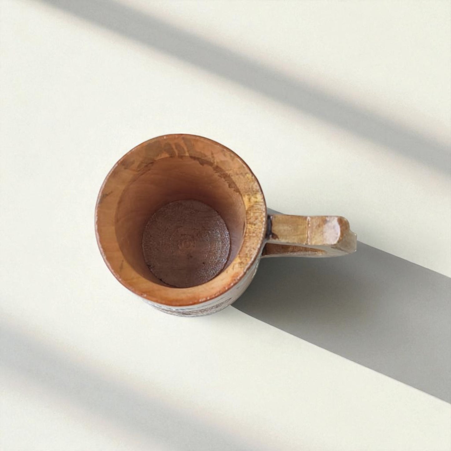 SacredFig Wooden Mug Large – 500ml | Handcrafted with Tree Design | Natural Finish for Hot & Cold Beverages