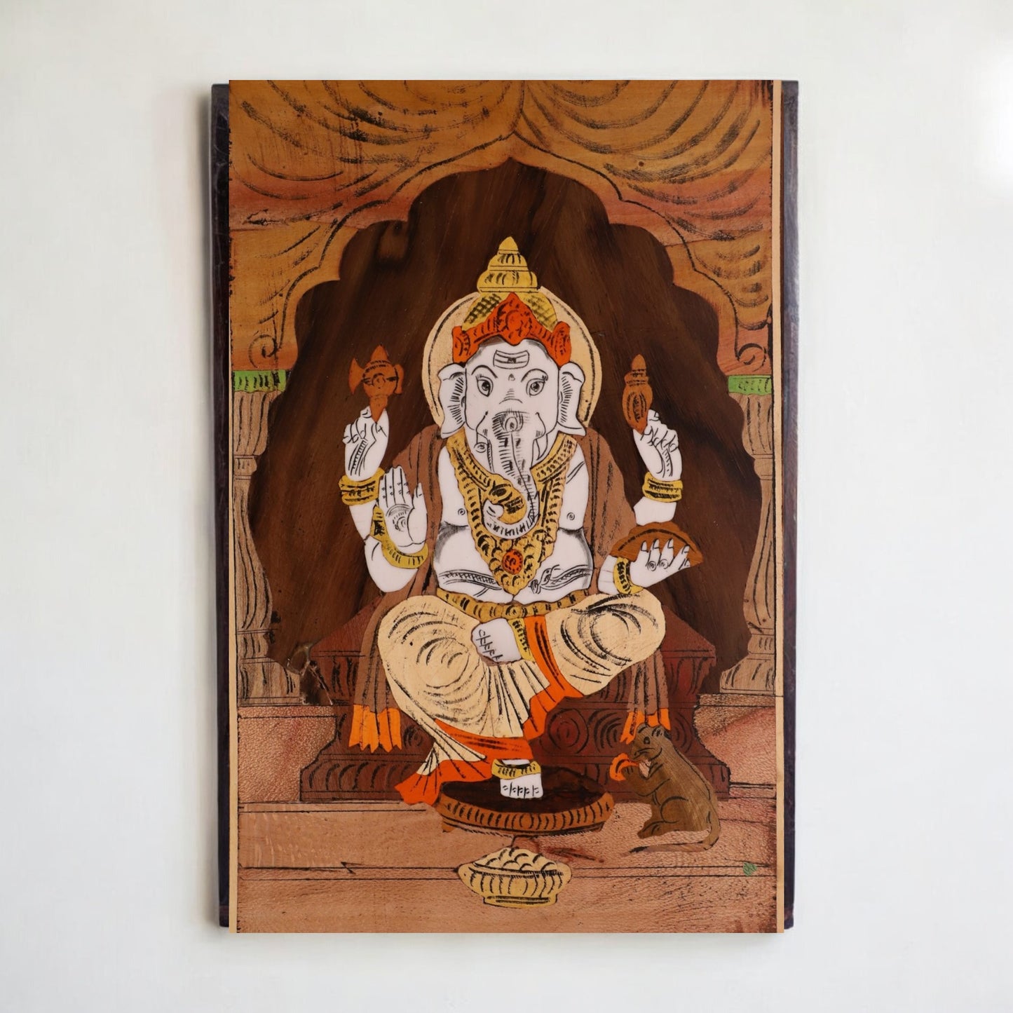 Shri Ganesha Wood Art | Premium Home Decor by SacredFig