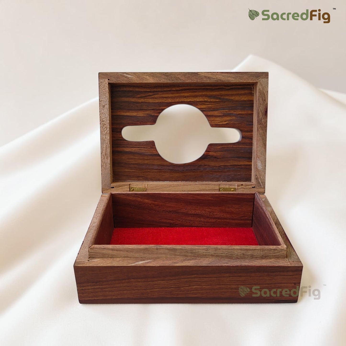Sheesham Wood Tissue Box Holder – Minimalist Wooden Tissue Box Cover for Home, Office & Car