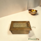 SacredFig Premium Acacia Wood & Rattan Dry Fruit Box with Glass Jars | Luxury Gift & Storage Box | S