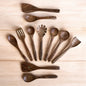 SacredFig Premium Acacia Wood Utensil Set – Set of 11 | Handcrafted Spatulas for Complete Kitchen Utility