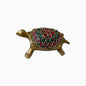 Brass Tortoise with Red & Green Stone Work – A Symbol of Stability & Prosperity