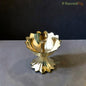 SacredFig Lotus Brass Diya | Traditional Brass Diya for Pooja & Home Temple | 2.2 In. (h)