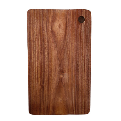 SacredFig Wooden Chopping Board for Kitchen | Solid Sheesham Wood Chopping Board | Heavy Single Block Cutting Board| 12 × 7 in
