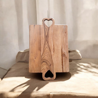 SacredFig Acacia Wood Chopping Board | High quality solid wood Cutting Board | S 16 in | L 19 in