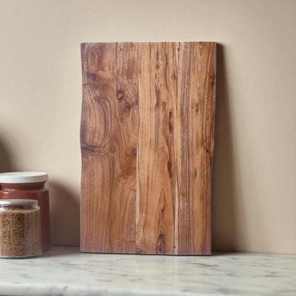 SacredFig Rectangular Wooden Chopping Board – 17x11 Inch | Handcrafted for Everyday Kitchen Use