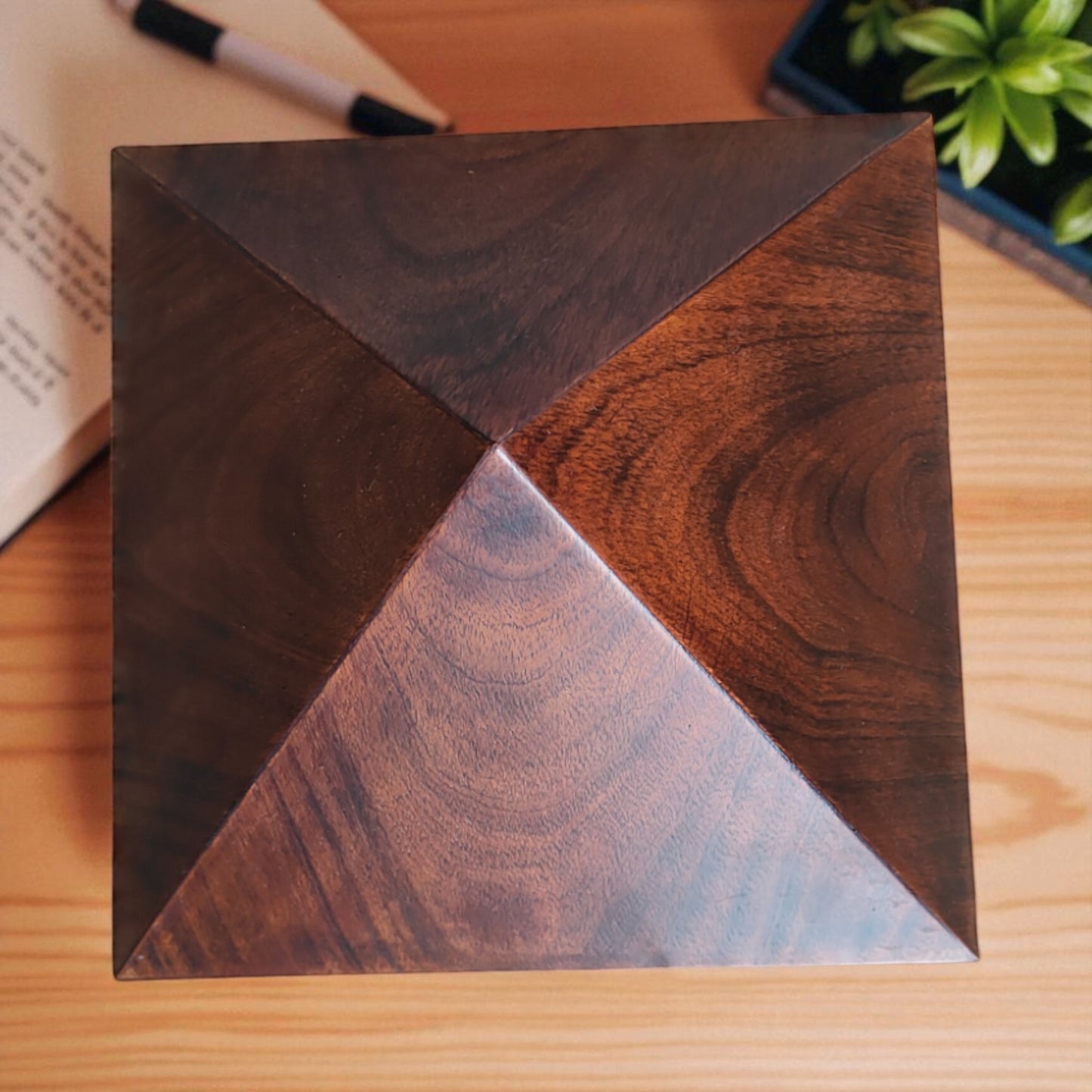 Vastu Pyramid | Energy Amplifier | Made of solid Wood with glossy melamine finish