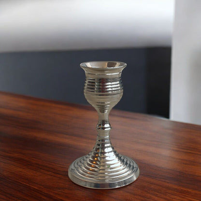 Candle Holder with Intricate Spiral Design | 3.7 in