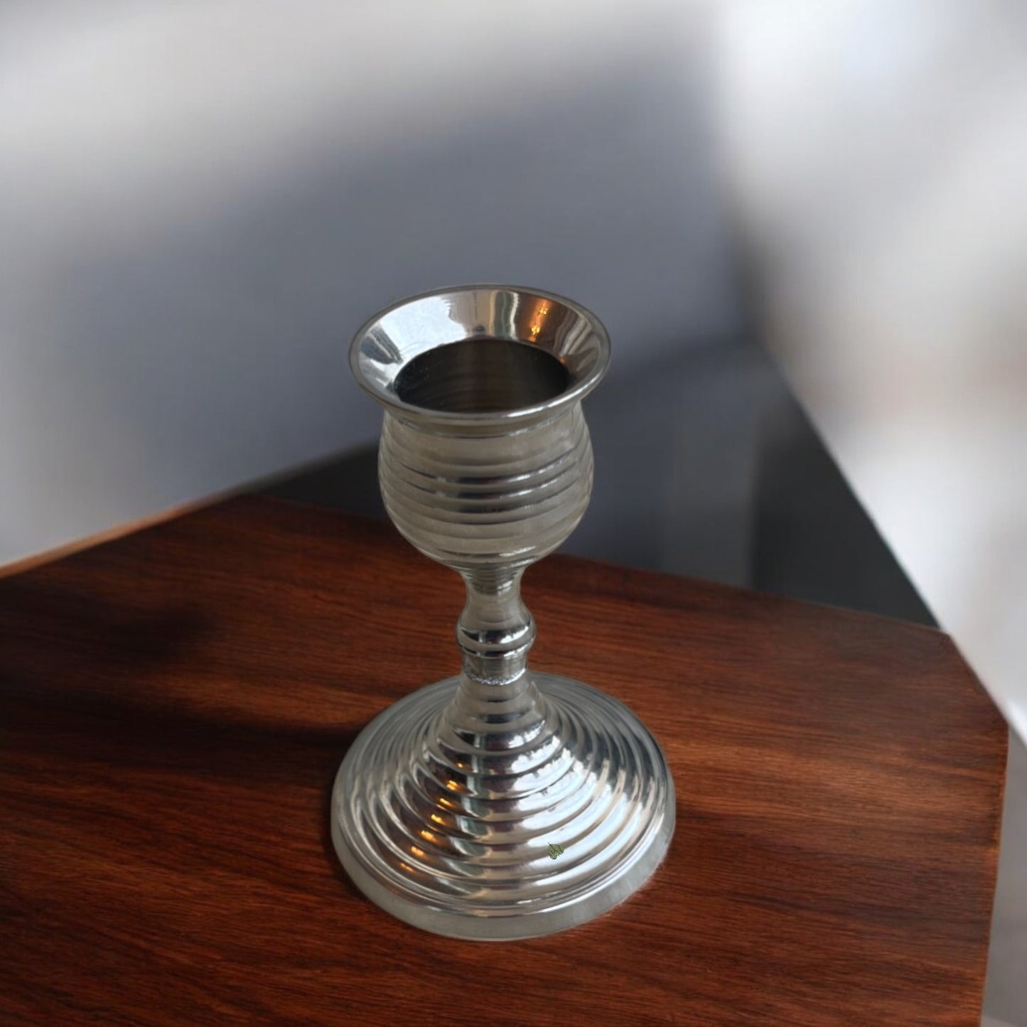Candle Holder with Intricate Spiral Design | 3.7 in
