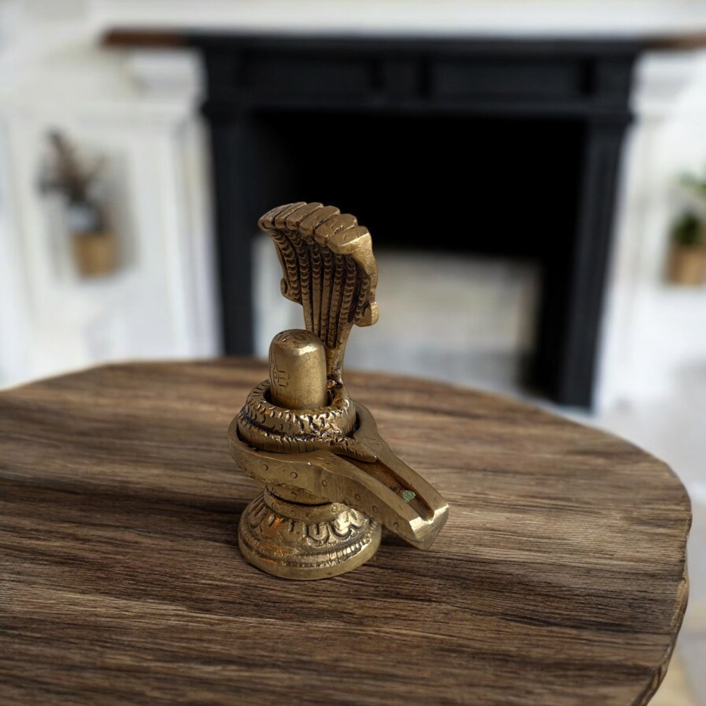 Sacred Shivling Idol with Naag, Brass Shivling – A Symbol of Divine Energy | 3.5 in