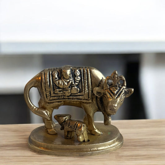 Holy Kamadhenu Figurine | 1 in.