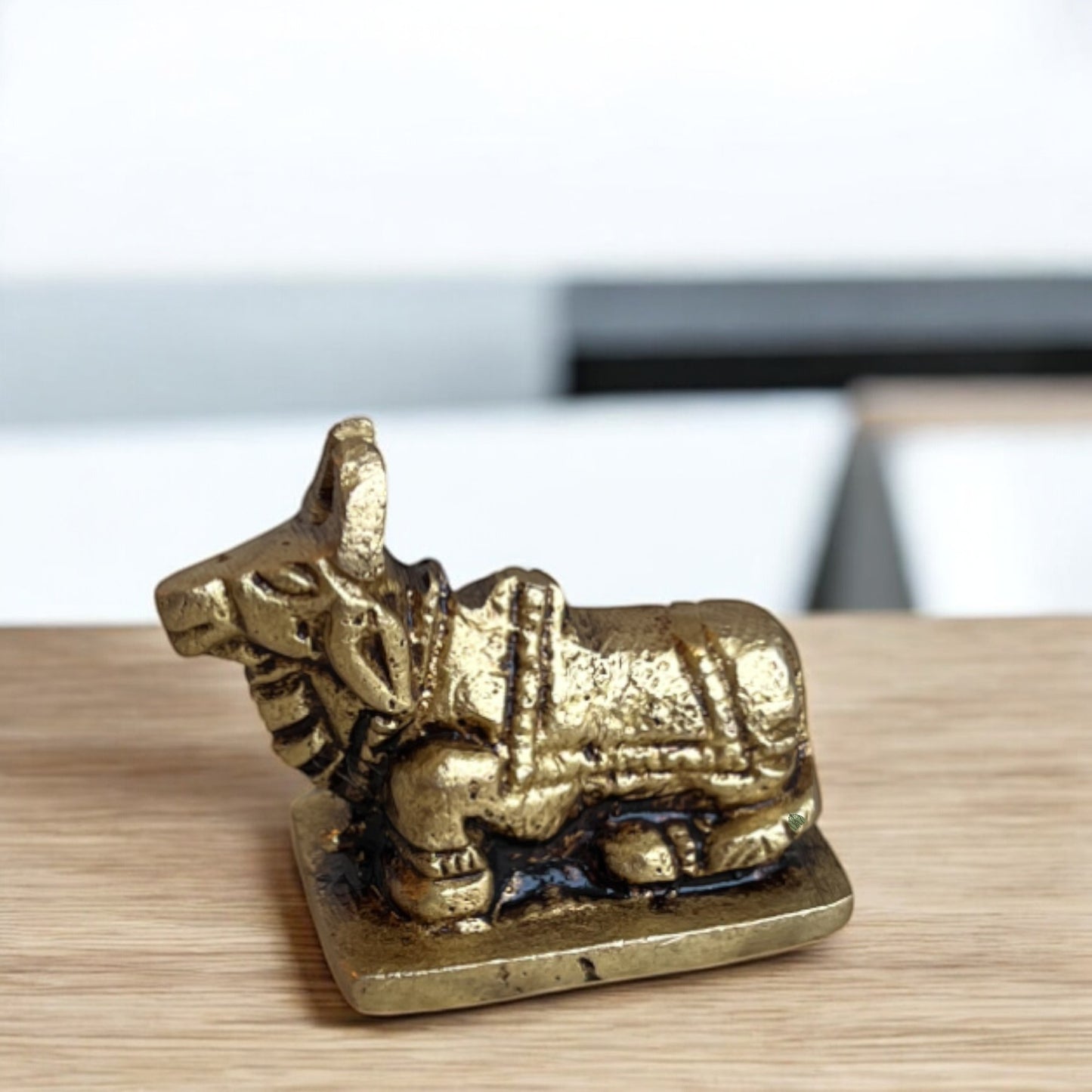 Sacred Nandi Bull Idol | Made of Brass - 3.8 cm (h)