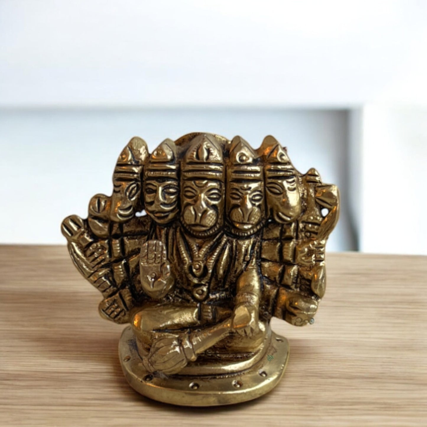 Panchmukhi Hanuman Idol, Brass Idol | 2in