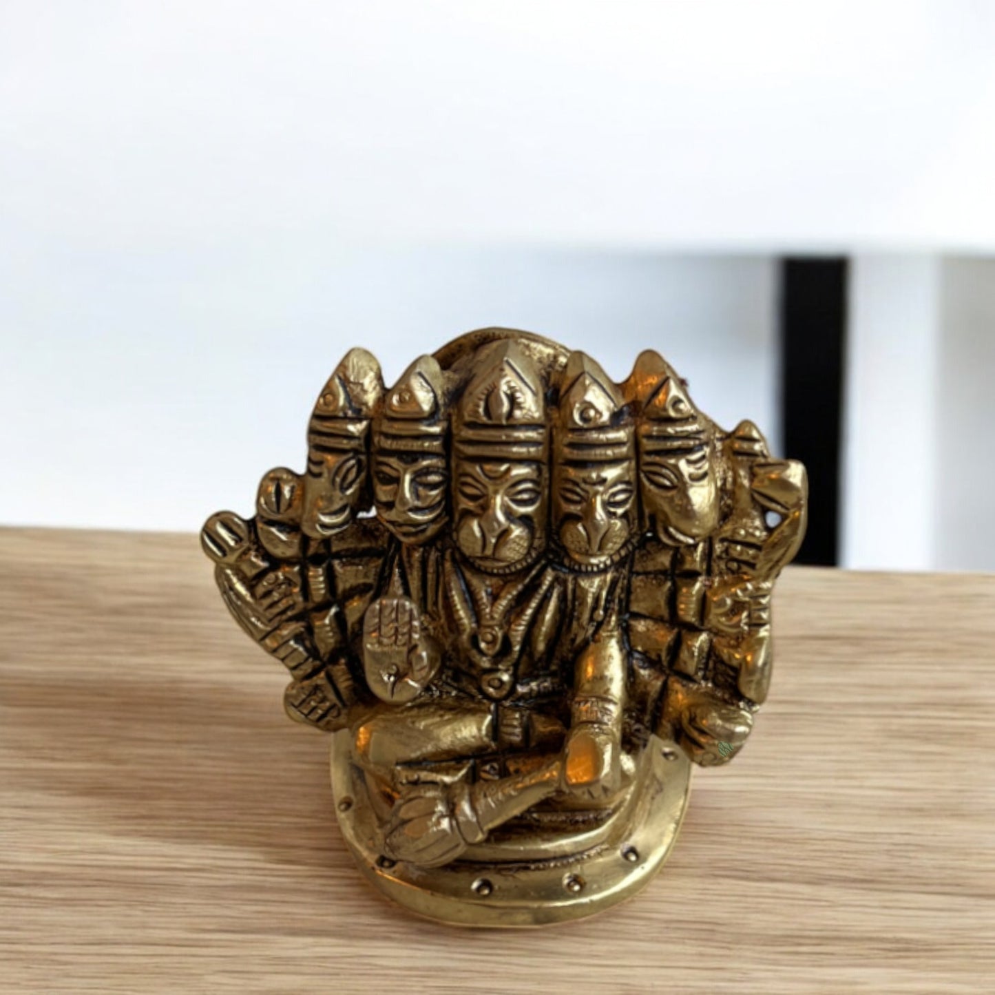 Panchmukhi Hanuman Idol, Brass Idol | 2in