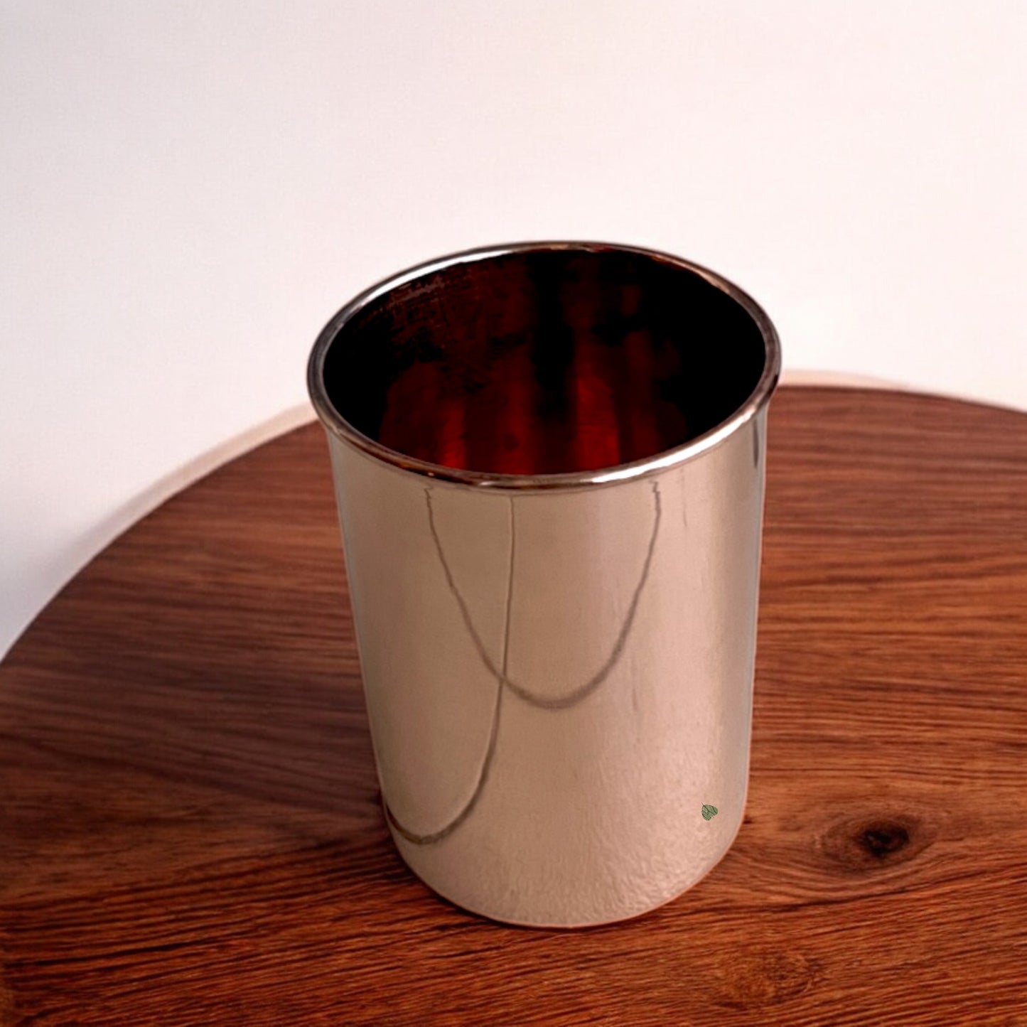 SacredFig Pure Copper Drinking Glass – 4 Inch | Handcrafted Tumbler for Ayurvedic Wellness & Daily Use