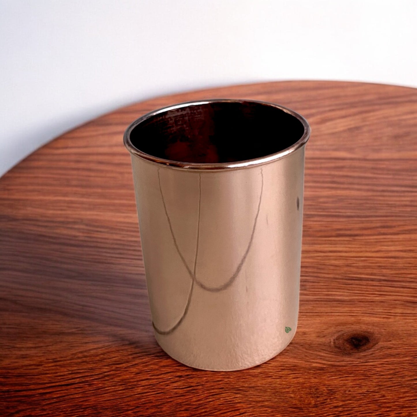 SacredFig Pure Copper Drinking Glass – 4 Inch | Handcrafted Tumbler for Ayurvedic Wellness & Daily Use