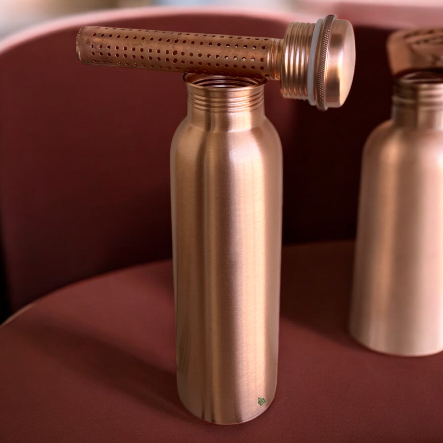 Pure Copper Alkaline Water Bottle with Inner Rod | Customizable for B2B Segment| 750ml