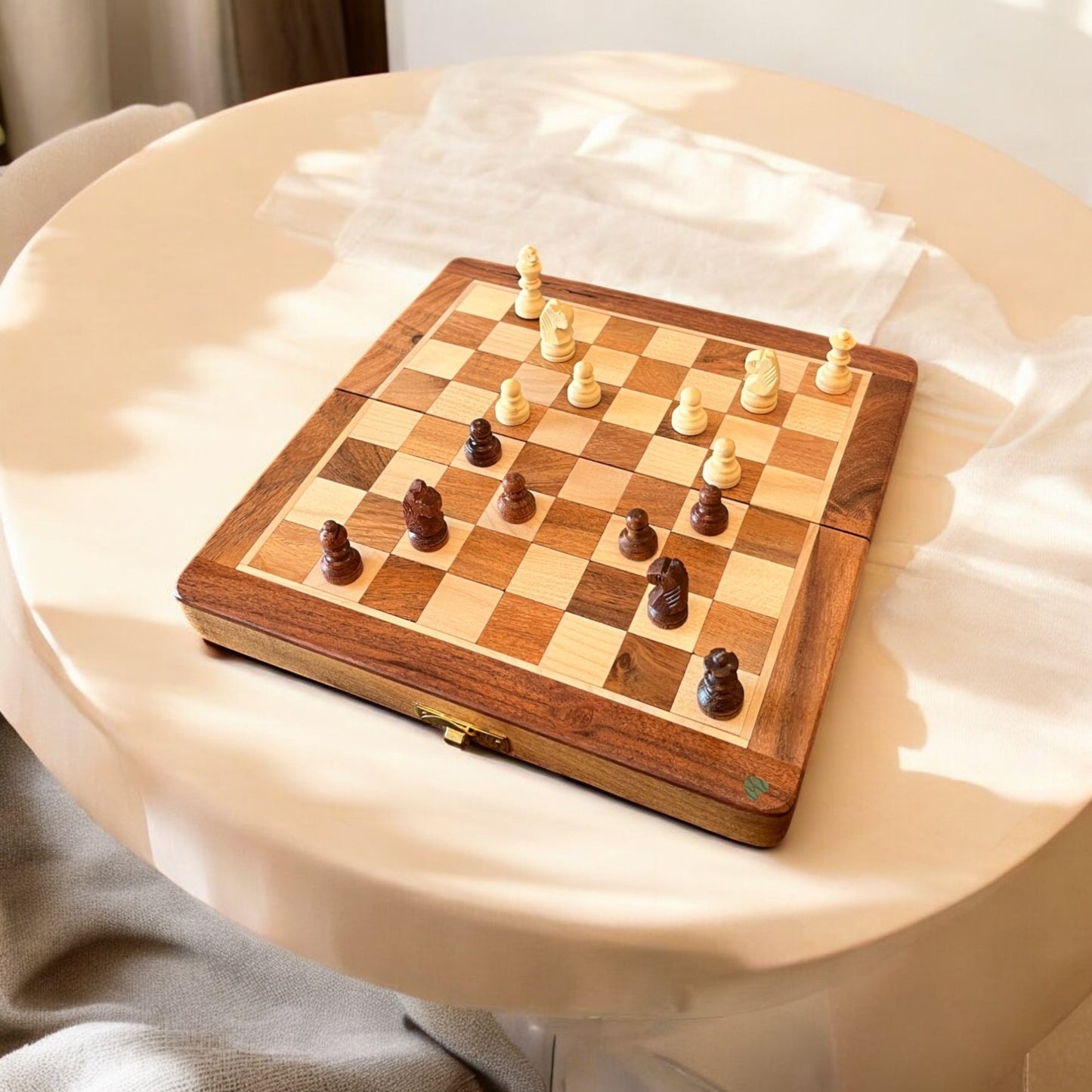 SacredFig Wooden Chess with Magnetic Board | S, M, L sizes