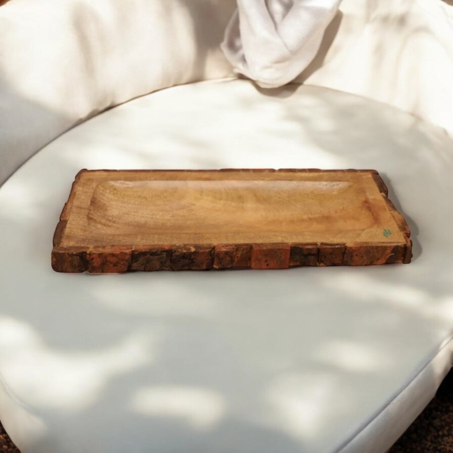 Wooden Serving Tray | Rectangular Platter Tray | 15 x 6 in