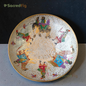 SacredFig Shahi Brass Bowl | Handcrafted Meenakari Brass Bowl for Premium Gifting | 10 In. (d)