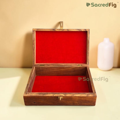 SacredFig Sheesham Wood Gift Box | Corporate Gifting & Hamper Box