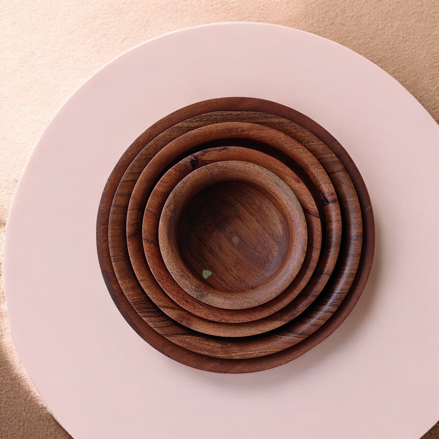 SacredFig Acacia Wood Multiuse Bowl Set | Set of 5