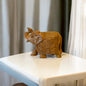 Jaipuri style orange elephant showpiece for home decor by SacredFig