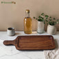 SacredFig Sheesham Wood Long Platter – Wooden Serving Platter (16 × 5 In)