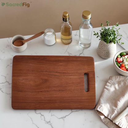 SacredFig Wooden Chopping Board| Sheesham Wood Board| Premium Quality Chopping Board| S,L Sizes