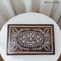 SacredFig Wooden Decorative Gift Box with Intricate Floral Heavy Work Design | 9×6 In | Premium Sheesham Wood Handcrafted Storage Box