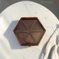 SacredFig Wooden Hexagon Storage Box – 9x8 Inch | Handcrafted for Kitchen, Home & Everyday Organization