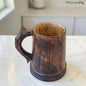 SacredFig Wooden Mug 300ml – Handcrafted Viking Style Rustic Finish Drinkware | 5x4 In