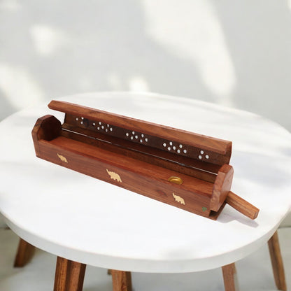 Wooden Agarbatti Holder| Incense Stick Holder | Agarbatti stand wooden box for Puja | 12 in
