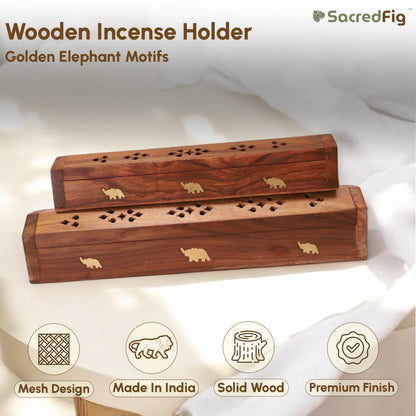 Wooden Agarbatti Holder| Incense Stick Holder | Agarbatti stand wooden box for Puja | 12 in