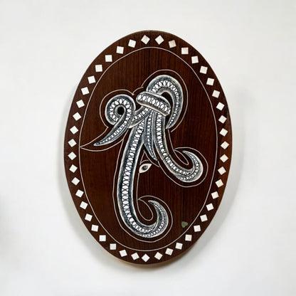 SacredFig Shri Ganesha Wall plate | Premium Home Decor | 7 x 10 in